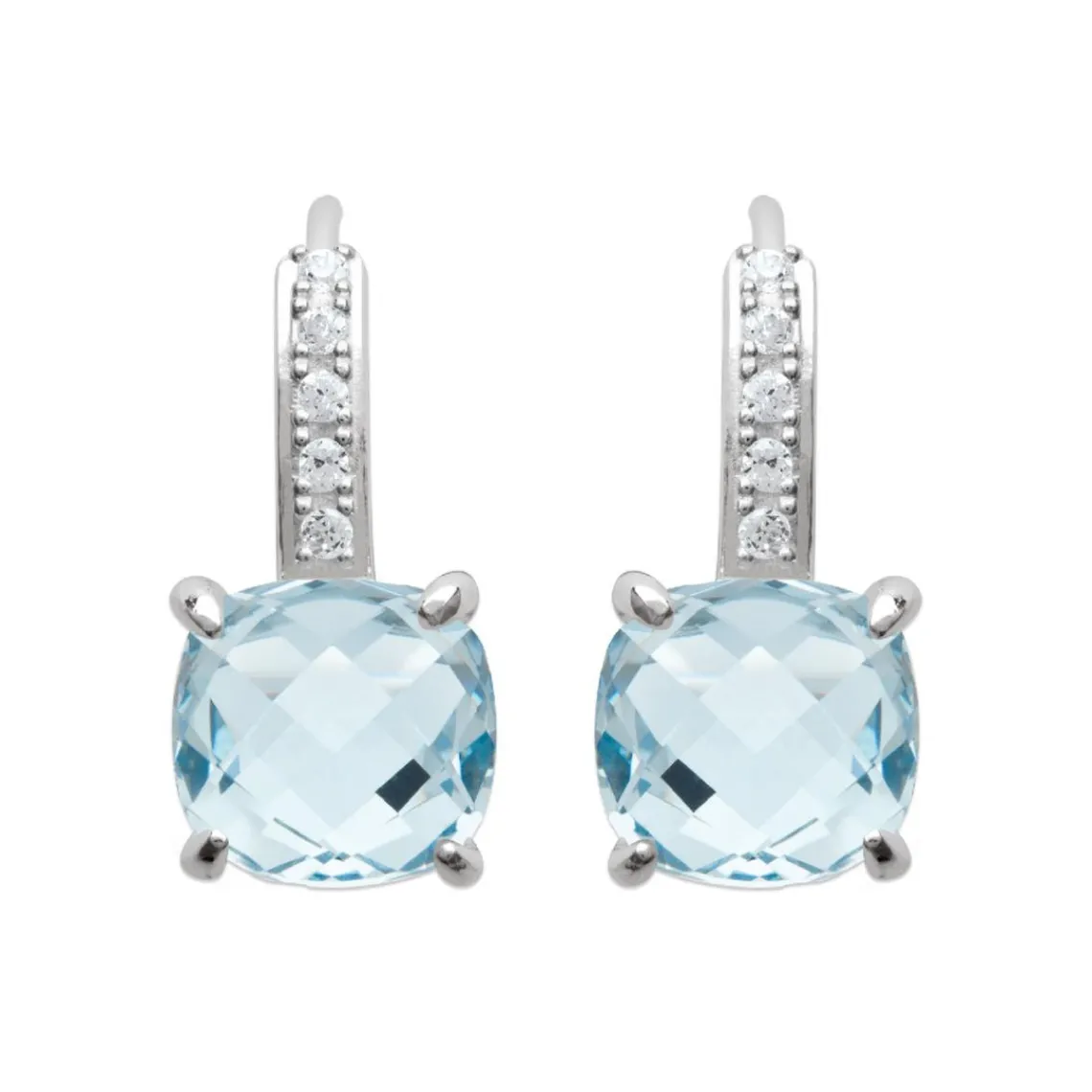 Maison de la Bijouterie Boucles d'oreille femme argent rhodié - Z550U60 | Femme Boucles D'Oreilles