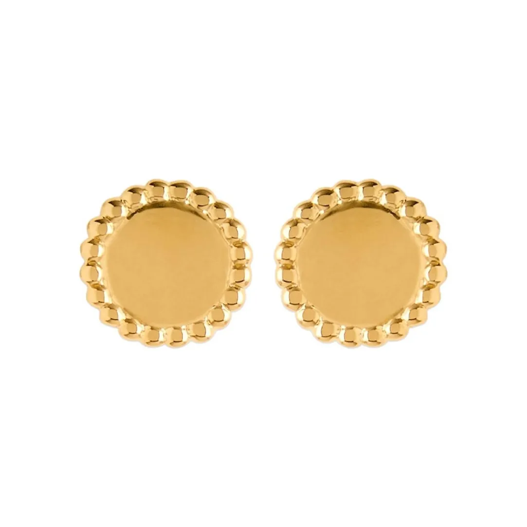 Maison de la Bijouterie Boucles d'oreille femme plaqué or - Y55W300 | Femme Boucles D'Oreilles