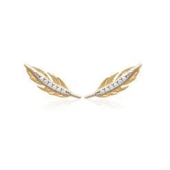 Maison de la Bijouterie Boucles d'oreille femme plaqué or blanc serti griffe - Y5YVWZZ | Femme Boucles D'Oreilles
