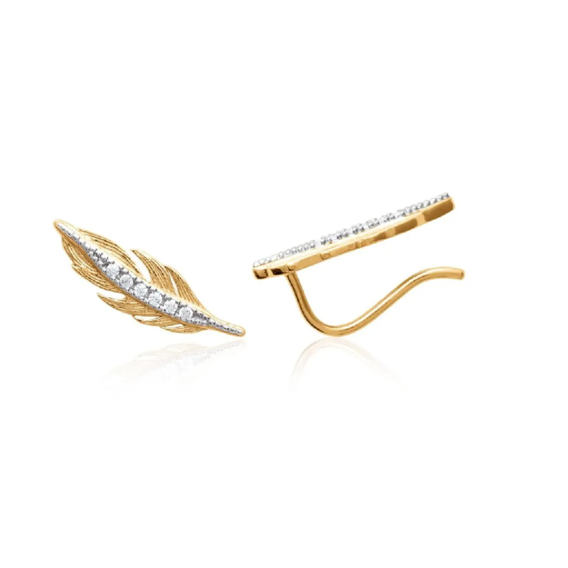 Maison de la Bijouterie Boucles d'oreille femme plaqué or blanc serti griffe - Y5YVWZZ | Femme Boucles D'Oreilles