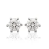 Maison de la Bijouterie Boucles d'oreille mixte argent rhodié blanc serti griffe - Z0YZ5365Z | Femme Boucles D'Oreilles