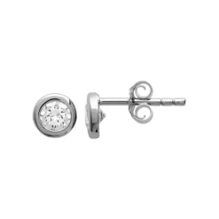 Maison de la Bijouterie Boucles d'oreille mixte argent rhodié - Z5ZZ5Z04 | Femme Boucles D'Oreilles