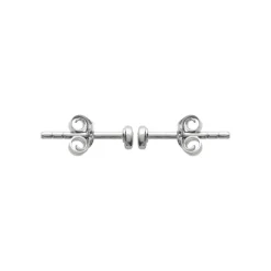 Maison de la Bijouterie Boucles d'oreille mixte argent rhodié serti clos rhodie - Z5ZZ5Z0Y | Femme Boucles D'Oreilles