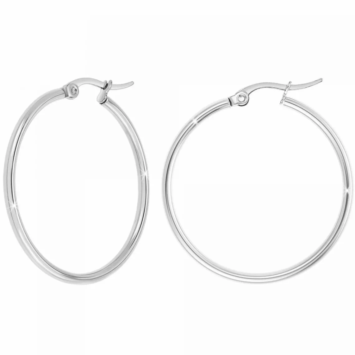 Angèle M Bijoux Boucles d'oreilles Angèle M - B2261-ARGENT Acier Argent | Femme Boucles D'Oreilles