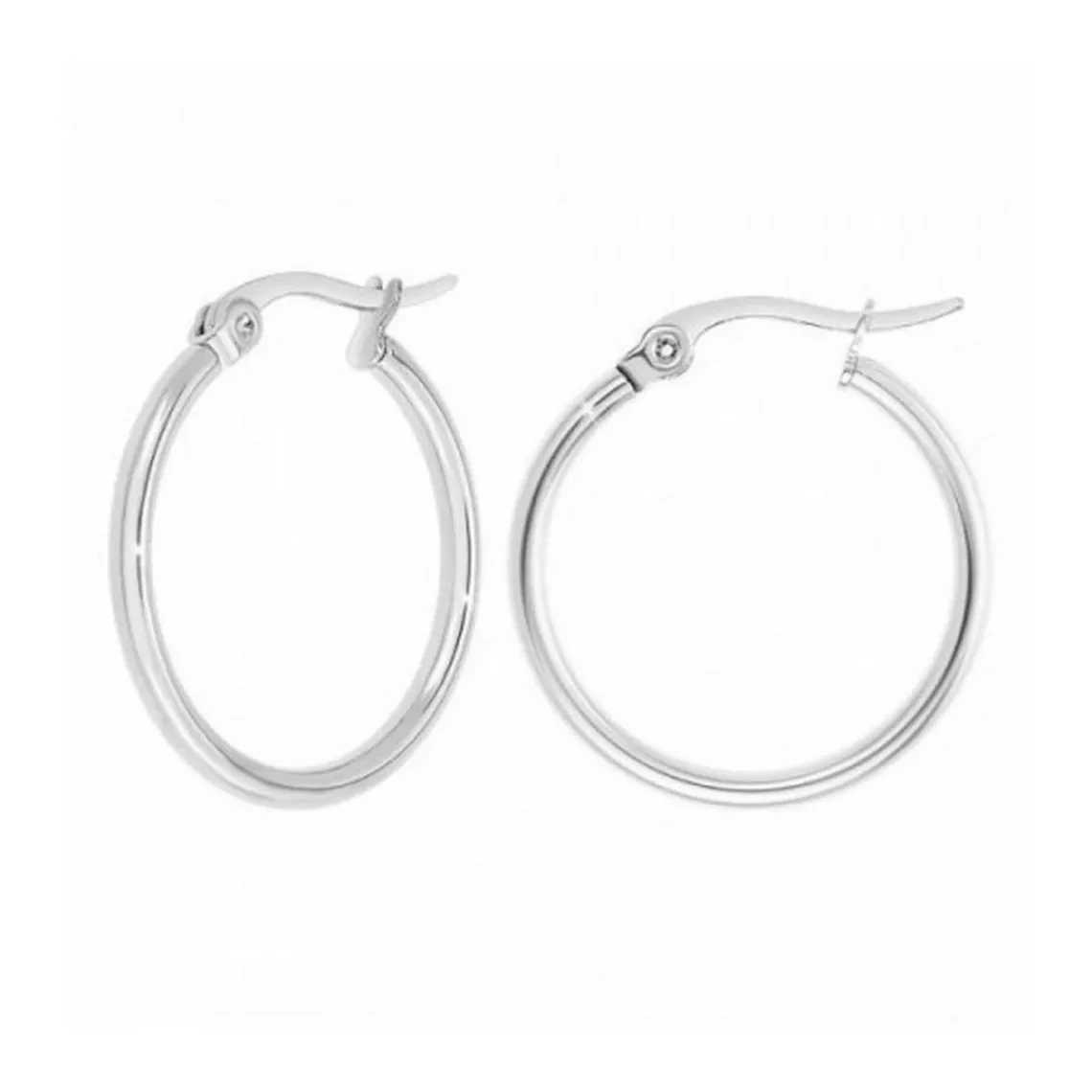 Angèle M Bijoux Boucles d'oreilles Angèle M - B2262-ARGENT Acier Argent | Femme Boucles D'Oreilles