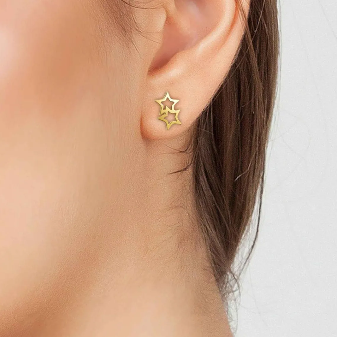 Angèle M Bijoux Boucles d'oreilles Angèle M - B2325-DORE Acier Doré | Femme Boucles D'Oreilles