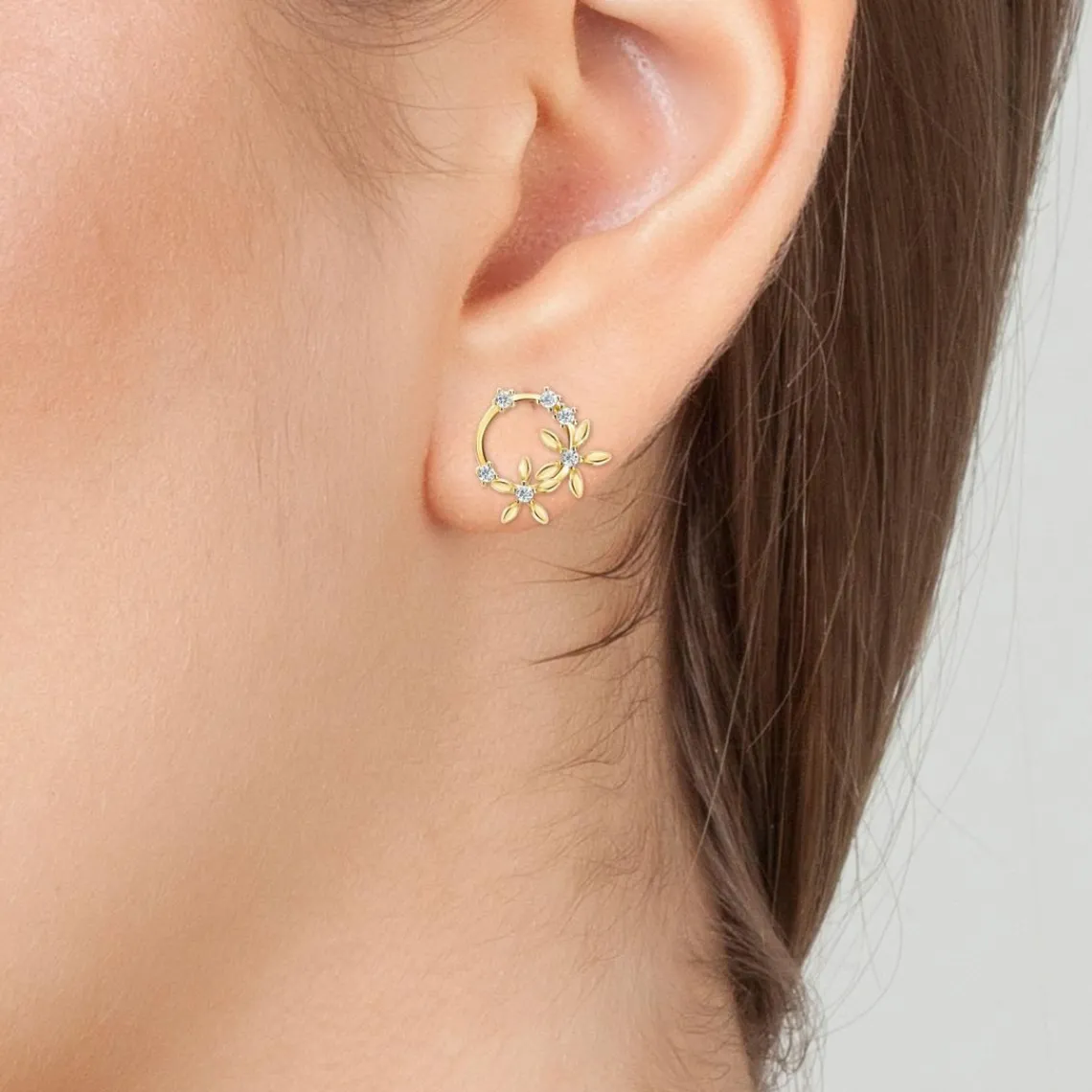 Angèle M Bijoux Boucles d'oreilles Angèle M B2296-DORE | Femme Boucles D'Oreilles
