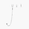 Balaboosté Boucles D'oreilles Cuff D'oreille Avec Stud Strass - 3502456533394 Métal Argent | Femme Boucles D'Oreilles