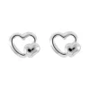 Stella Boucles d'oreilles Coeurs argent | Femme Boucles D'Oreilles|Boucles D'Oreilles