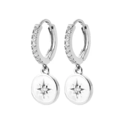 Maison de la Bijouterie Boucles d'oreilles créoles argent fantaisie 12mm Z6435Z0 | Femme Boucles D'Oreilles