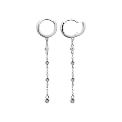 Maison de la Bijouterie Boucles d'oreilles créoles argent fantaisie 10mm Z64Z4Z0 | Femme Boucles D'Oreilles
