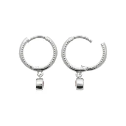 Maison de la Bijouterie Boucles d'oreilles créoles argent fantaisie 12mm Z63U3Z0 | Femme Boucles D'Oreilles