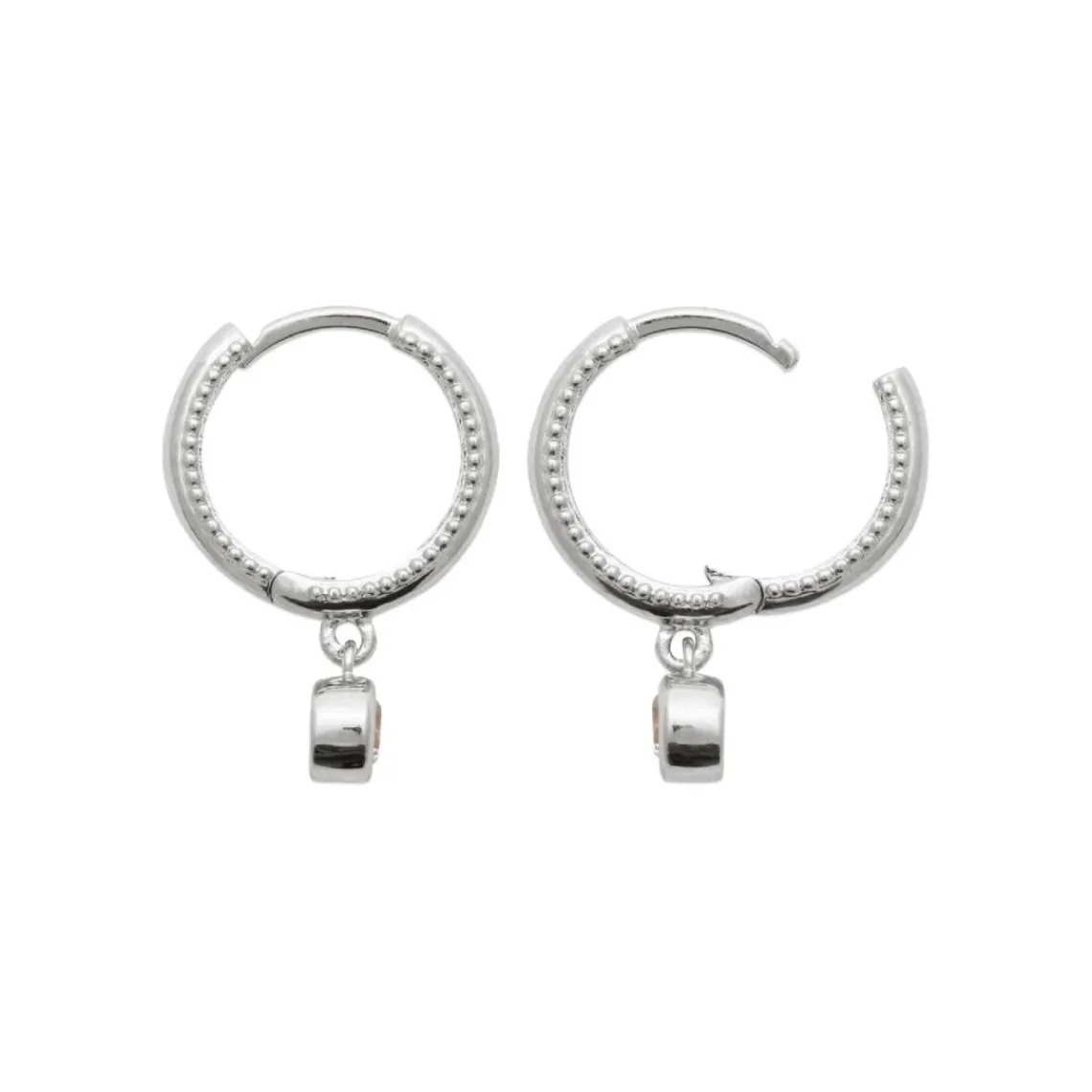 Maison de la Bijouterie Boucles d'oreilles créoles argent fantaisie 12mm Z63U3Z0 | Femme Boucles D'Oreilles