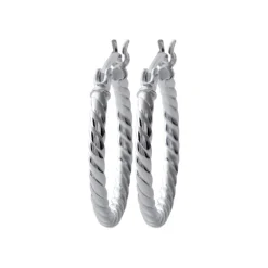 Maison de la Bijouterie Boucles d'oreilles créoles argent 20mm Z6ZZ3Y0 | Femme Boucles D'Oreilles