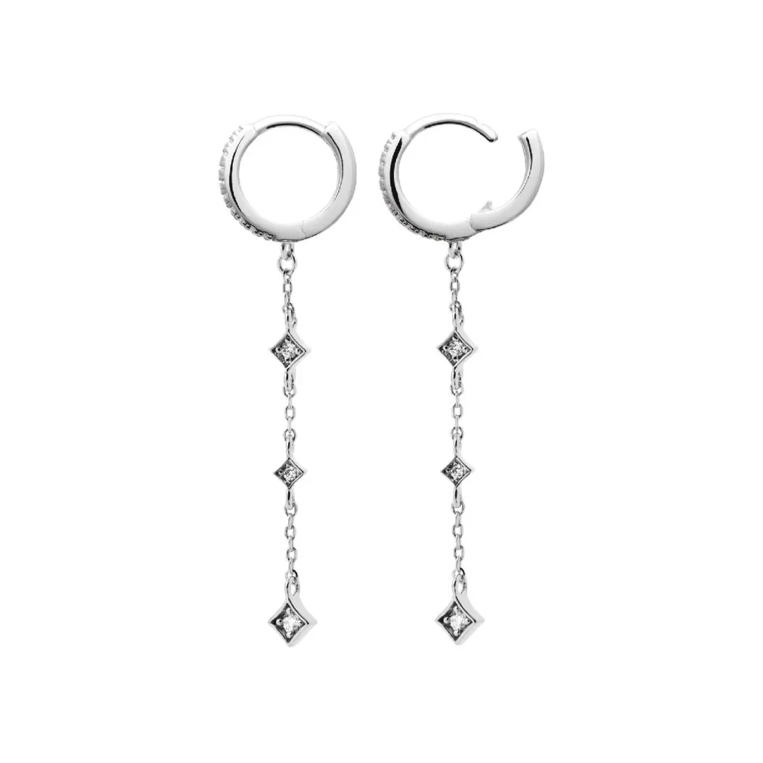 Maison de la Bijouterie Boucles d'oreilles créoles argent fantaisie 10mm Z64Z3Z0 | Femme Boucles D'Oreilles