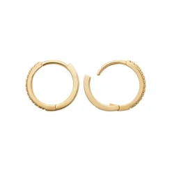 Maison de la Bijouterie Boucles d'oreilles créoles 14mm oxyde de zirconium Y634YZ0 | Femme Boucles D'Oreilles