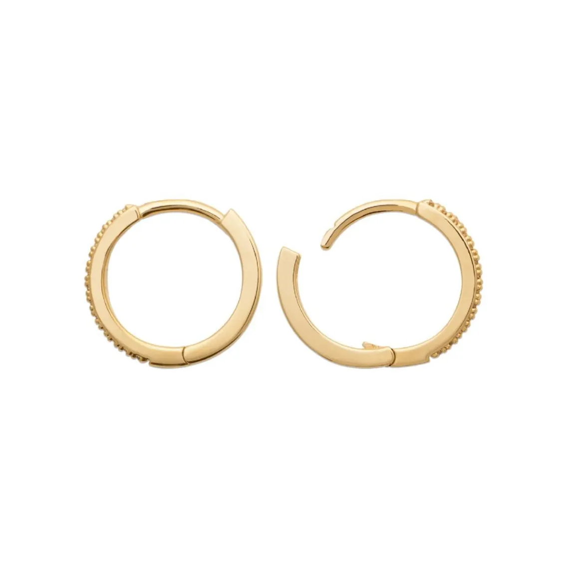 Maison de la Bijouterie Boucles d'oreilles créoles 14mm oxyde de zirconium Y634YZ0 | Femme Boucles D'Oreilles