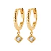 Maison de la Bijouterie Boucles d'oreilles créoles plaqué or fantaisie 14mm Y6533Z0 | Femme Boucles D'Oreilles
