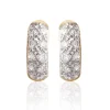 Maison de la Bijouterie Boucles d'oreilles créoles plaqué or oxydes de zirconium YW4U5WZ3 | Femme Boucles D'Oreilles