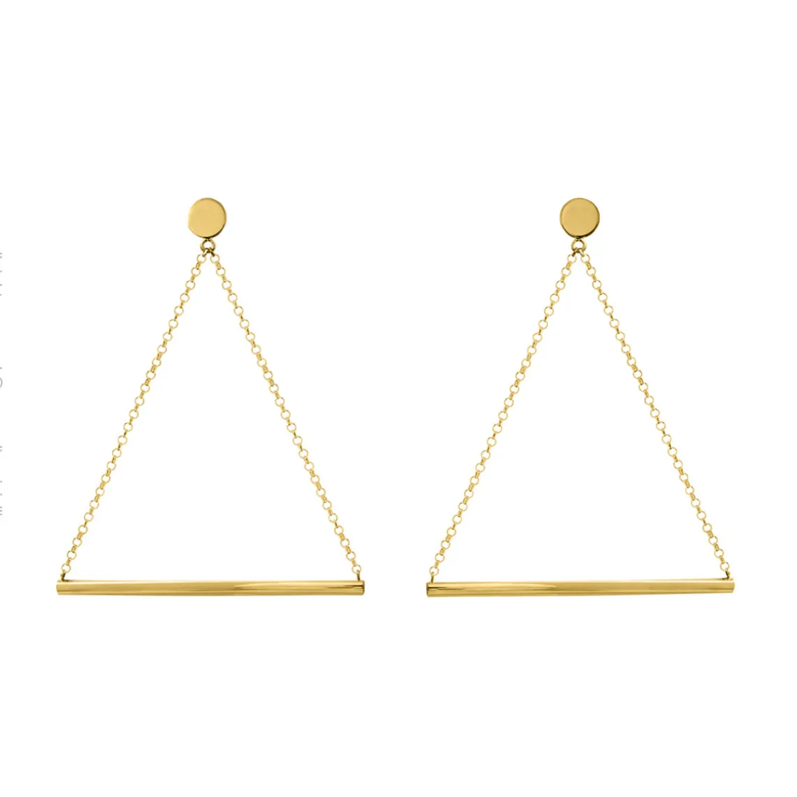 Diva Gioielli Boucles d'oreilles Ray 20103-006 - Argent Doré | Femme Boucles D'Oreilles