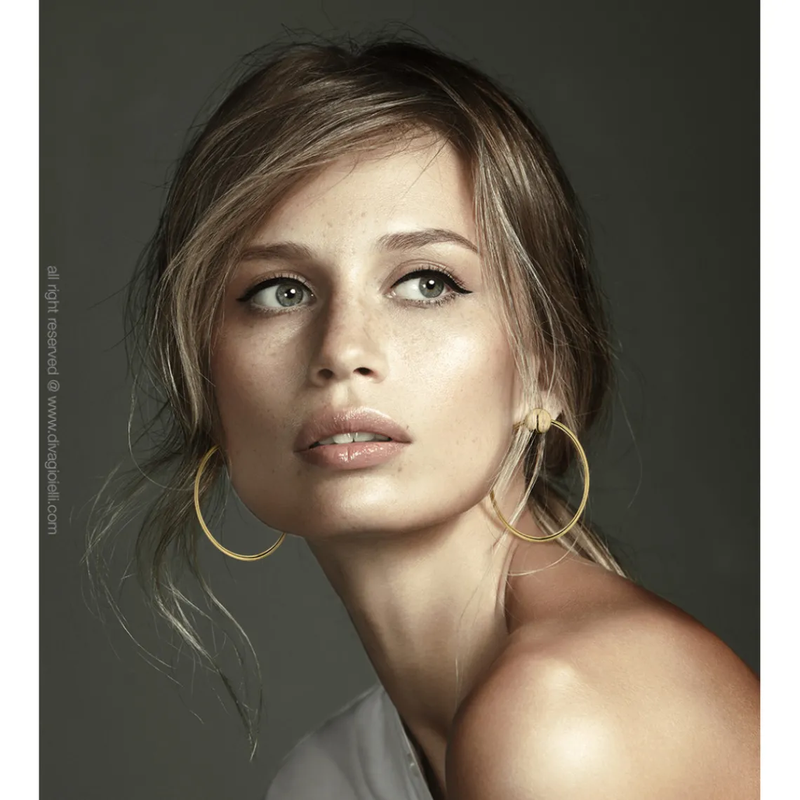 Diva Gioielli Boucles d'oreilles Eclisse 17743-006 - Argent Doré | Femme Boucles D'Oreilles