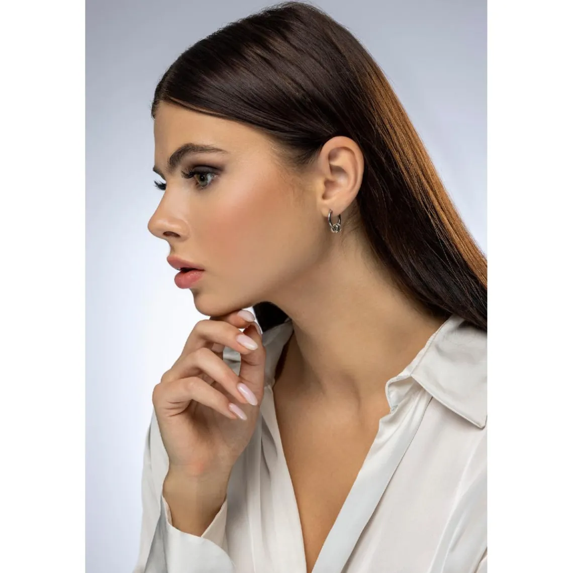 Emily Westwood Bijoux Boucles d'oreilles Emily Westwood EWE23123S - Acier Argenté | Femme Boucles D'Oreilles