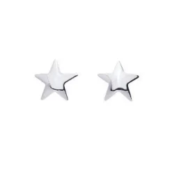 Stella Boucles d'oreilles Etoiles Or 375/1000 blanc (9K) | Enfant Boucles D'Oreilles