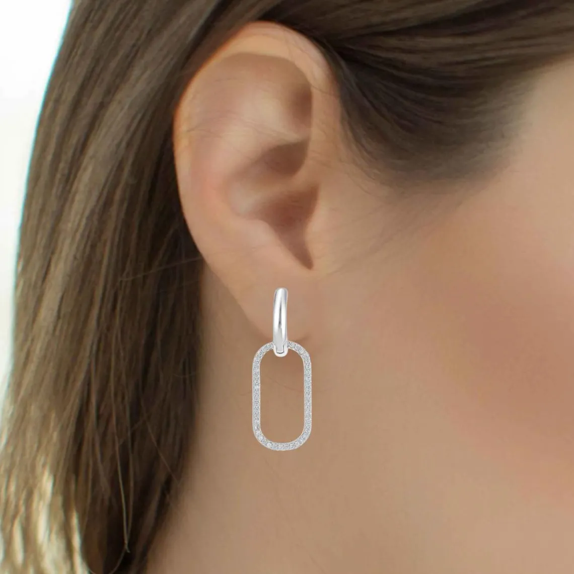 So Charm Bijoux Boucles d'oreilles Femme B2472 en acier argenté | Femme Boucles D'Oreilles