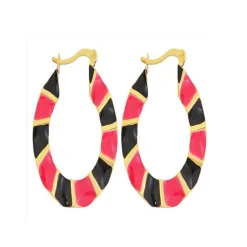 Edforce Boucles d'oreilles Femme 280-0042-E - Acier Doré | Femme Boucles D'Oreilles