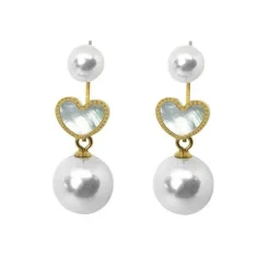 Edforce Boucles d'oreilles Femme 373-0009-E - Acier Doré | Femme Boucles D'Oreilles