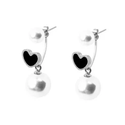 Edforce Boucles d'oreilles Femme 373-0010-E - Acier Argenté | Femme Boucles D'Oreilles