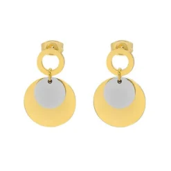 Edforce Boucles d'oreilles Femme 503-0007-E - Acier Doré | Femme Boucles D'Oreilles