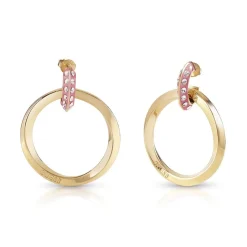 Guess Bijoux Boucles d’oreilles Femme - POP LINKS JUBE01488JWYGPK Acier Doré | Femme Boucles D'Oreilles