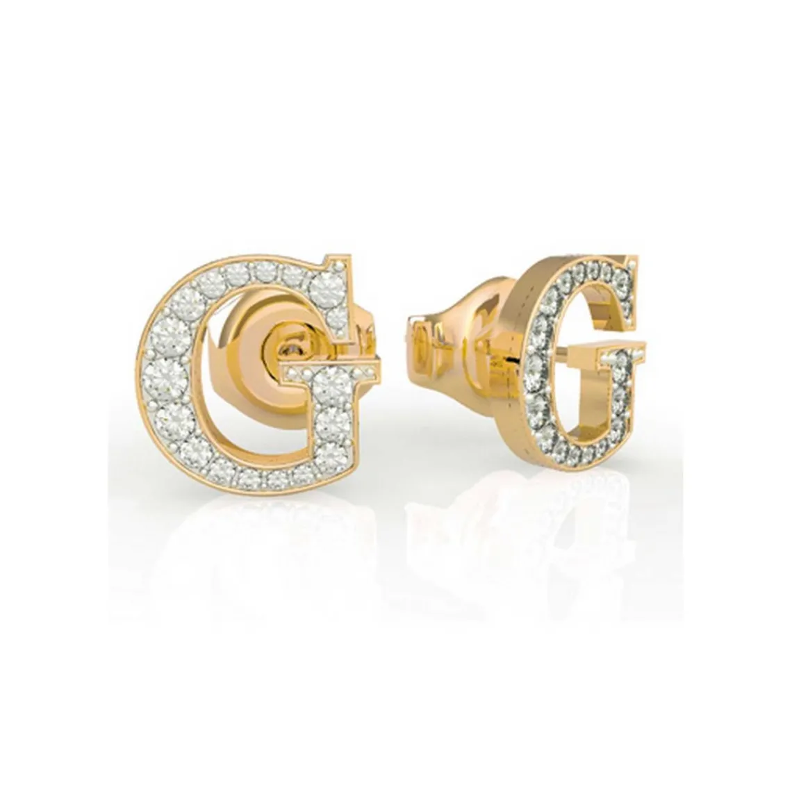 Guess Bijoux Boucles d'oreilles Femme - JUBE02170JWYG STUDS PARTY Acier Doré | Femme Boucles D'Oreilles