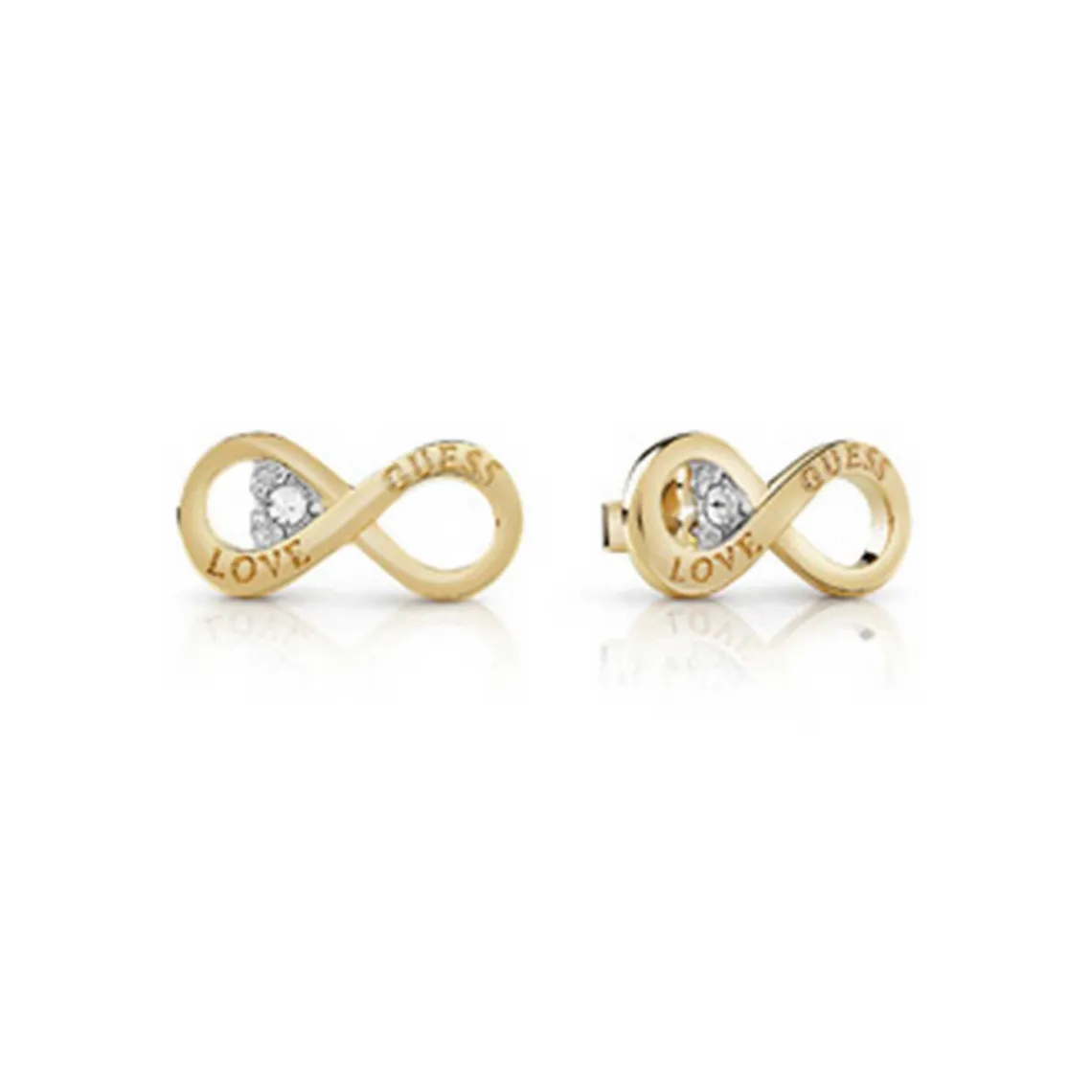 Guess Bijoux Boucles d'oreilles Femme - JUBE02182JWYG STUDS PARTY Acier Doré | Femme Boucles D'Oreilles