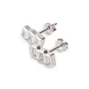 Kosma Paris Boucles d'oreilles femme Pavia - Argent Blanc BES25078-R | Femme Boucles D'Oreilles