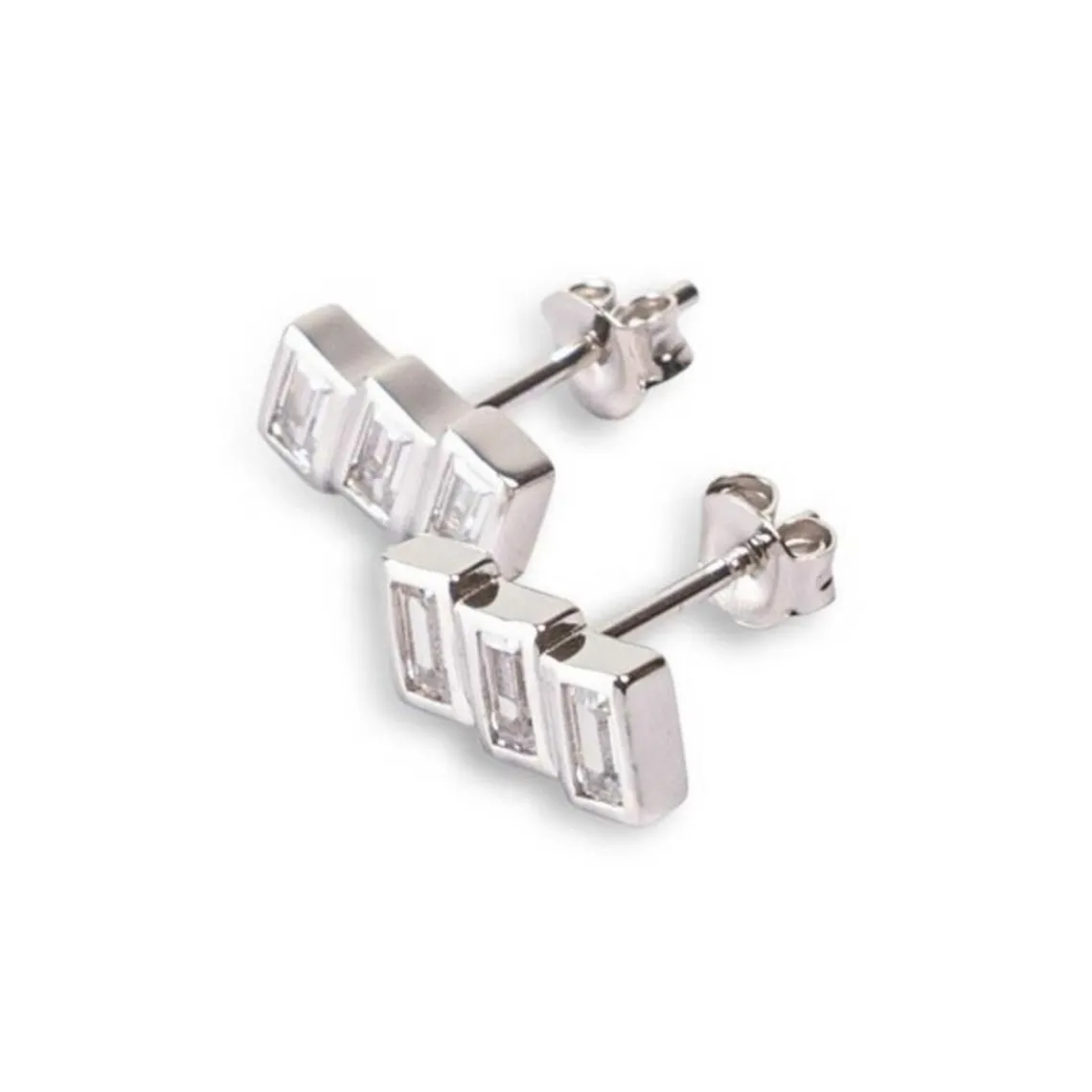 Kosma Paris Boucles d'oreilles femme Pavia - Argent Blanc BES25078-R | Femme Boucles D'Oreilles