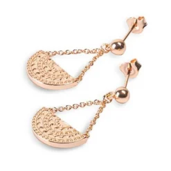 Kosma Paris Boucles d'oreilles femme Inca - Doré rose | Femme Boucles D'Oreilles