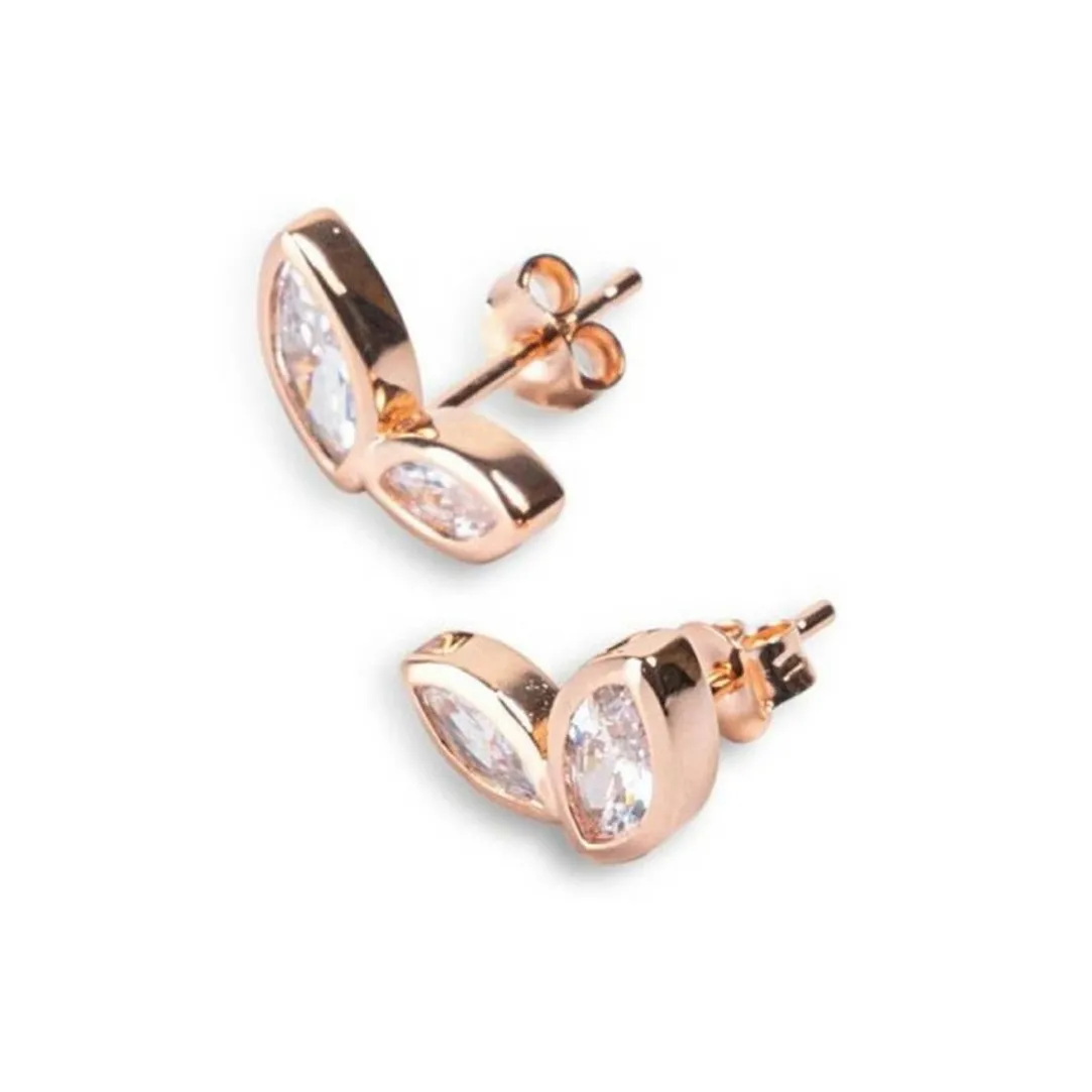 Kosma Paris Boucles d'oreilles femme Kira - Doré rose | Femme Boucles D'Oreilles|Bague