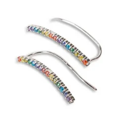 Kosma Paris Boucles d'oreilles femme Harlequin - Argenté TS202478-R | Femme Boucles D'Oreilles