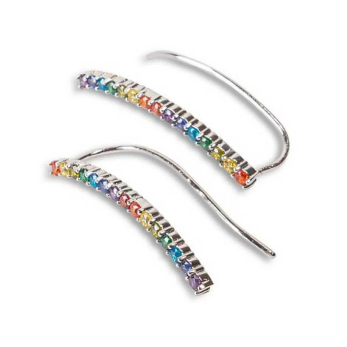 Kosma Paris Boucles d'oreilles femme Harlequin - Argenté TS202478-R | Femme Boucles D'Oreilles