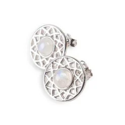 Kosma Paris Boucles d'oreilles femme Dentelle - Argenté Blanc BES25059-R | Femme Boucles D'Oreilles