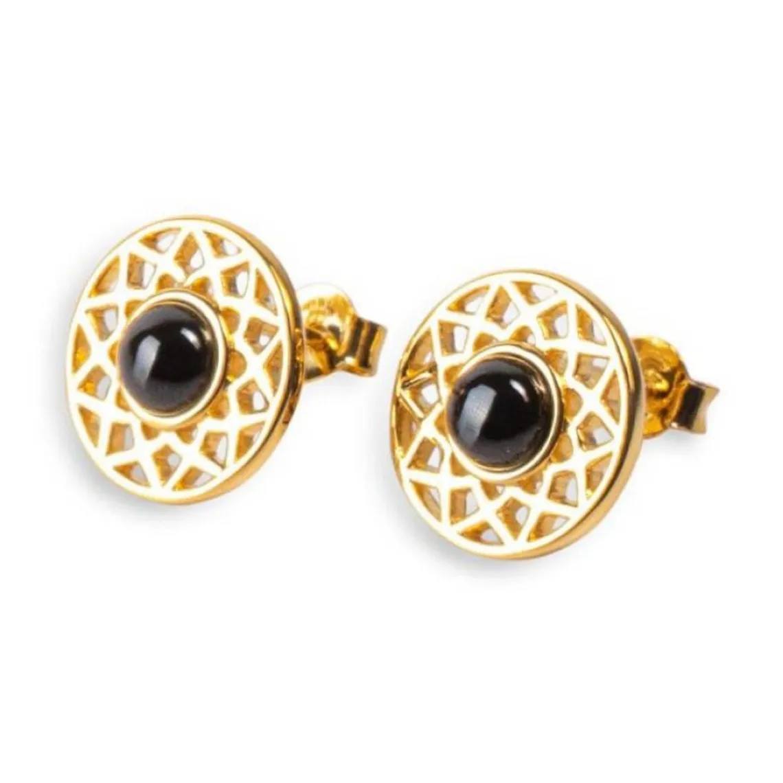 Kosma Paris Boucles d'oreilles femme Dentelle - Doré noir | Femme Boucles D'Oreilles|Bague