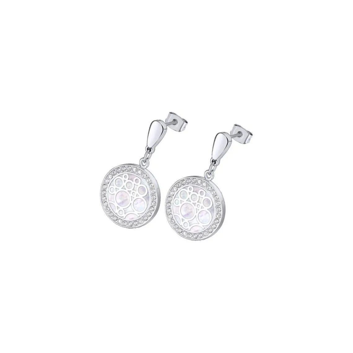 Lotus Style Bijoux Boucles d'oreilles Femme Lotus Style LS2179-4-1 - Acier Argent | Femme Boucles D'Oreilles
