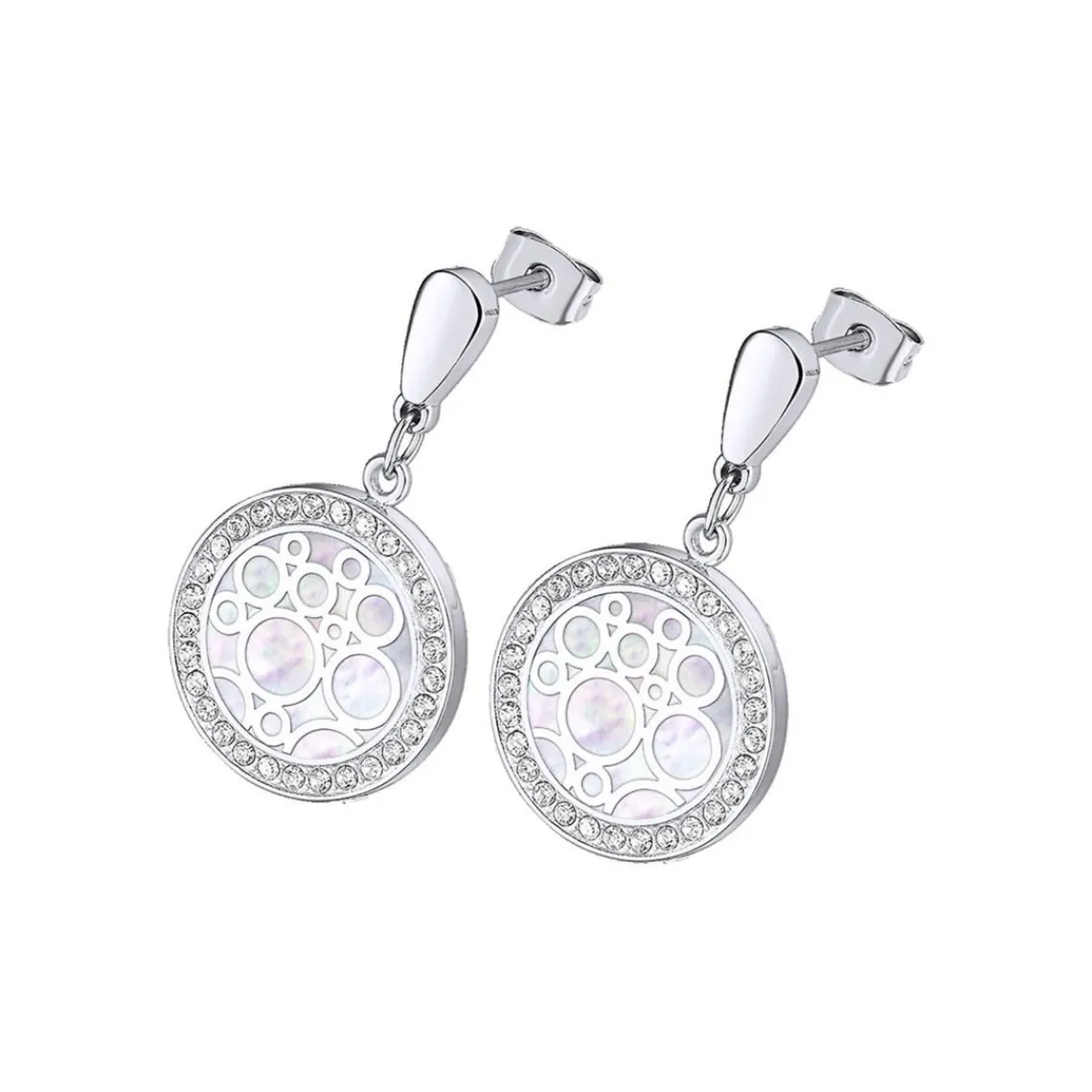 Lotus Style Bijoux Boucles d'oreilles Femme Lotus Style LS2179-4-1 - Acier Argent | Femme Boucles D'Oreilles