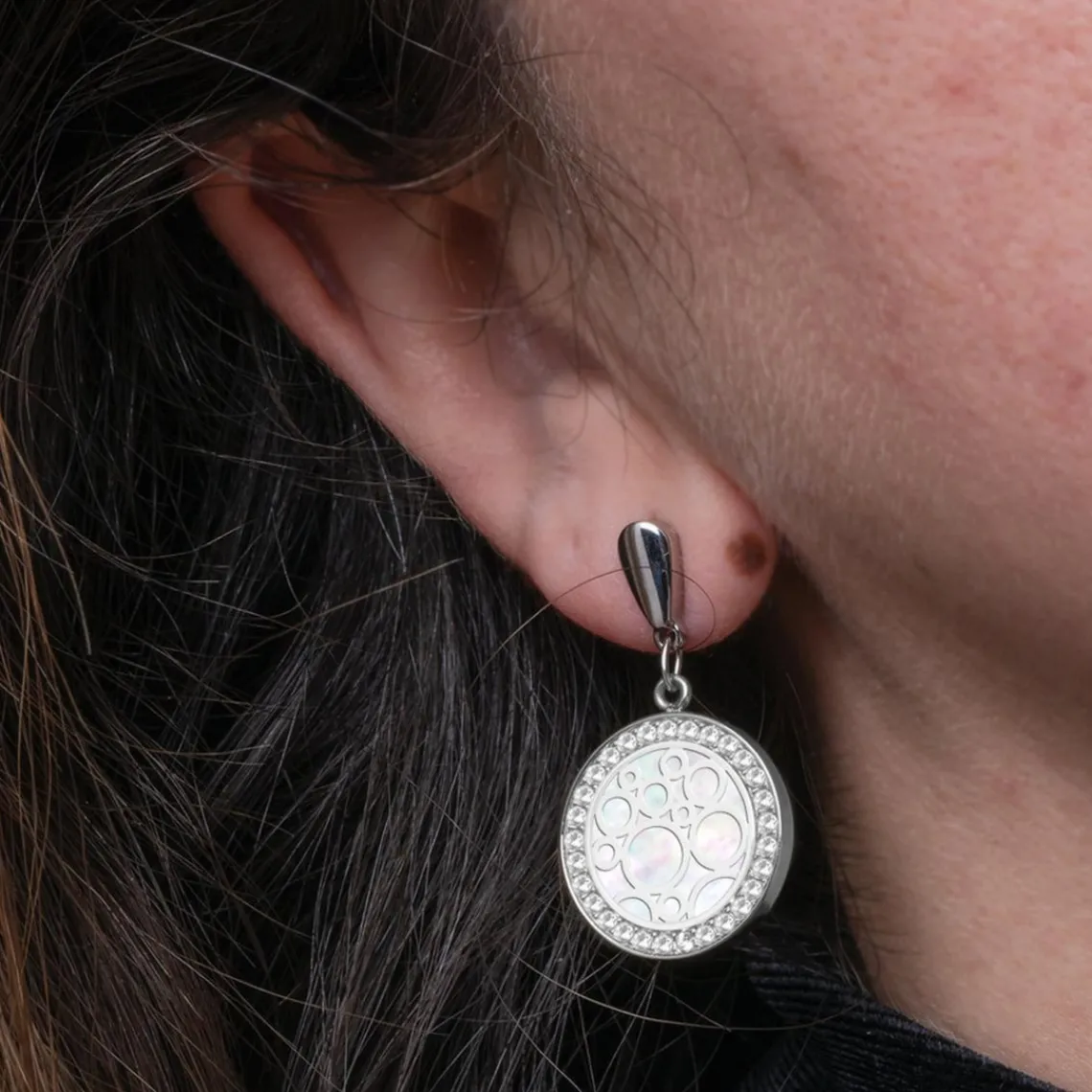 Lotus Style Bijoux Boucles d'oreilles Femme Lotus Style LS2179-4-1 - Acier Argent | Femme Boucles D'Oreilles