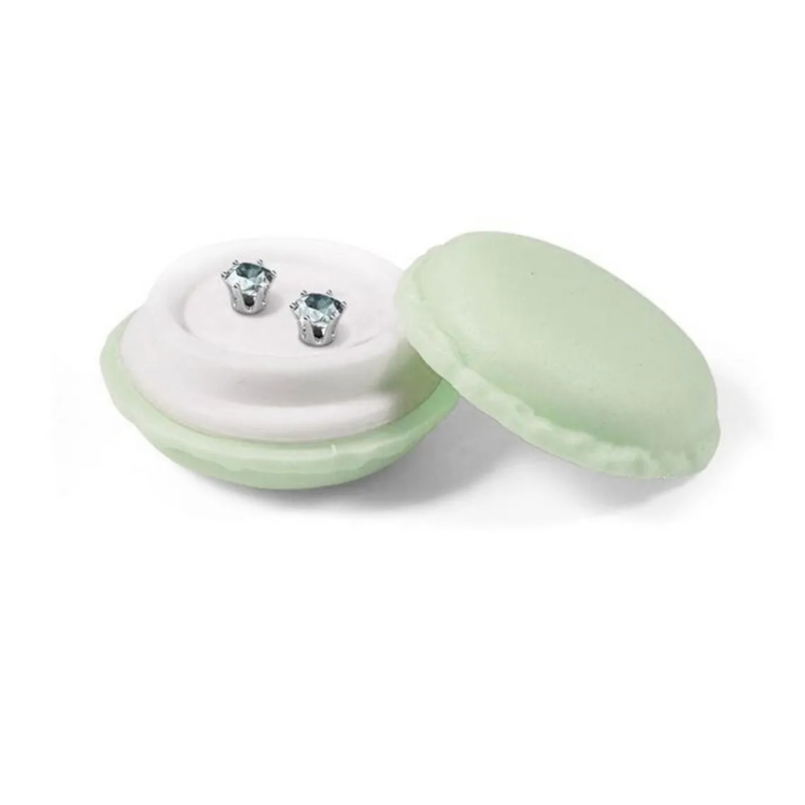 MYC-Paris Boucles d'oreilles Femme Pierres de naissance - DE0357-08 Laiton Argent | Femme Boucles D'Oreilles