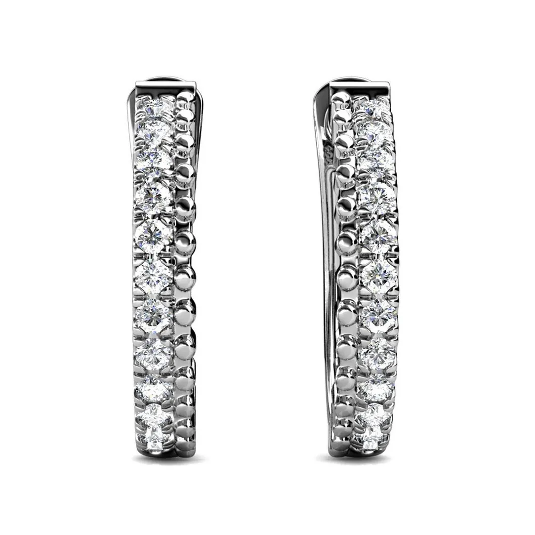 MYC-Paris Boucles d'oreilles Femme - DE0565-S Laiton Argent | Femme Boucles D'Oreilles