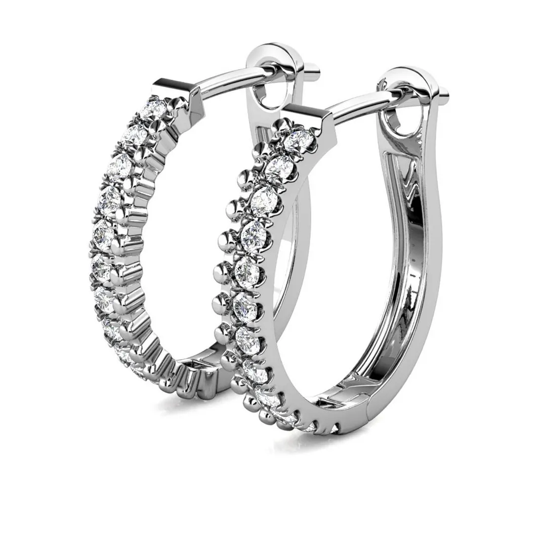 MYC-Paris Boucles d'oreilles Femme - DE0565-S Laiton Argent | Femme Boucles D'Oreilles