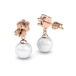 MYC-Paris Boucles d’oreilles Femme - DE0259-RG Laiton Doré rose | Femme Boucles D'Oreilles